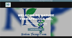 Desktop Screenshot of naturetherapeutics.com